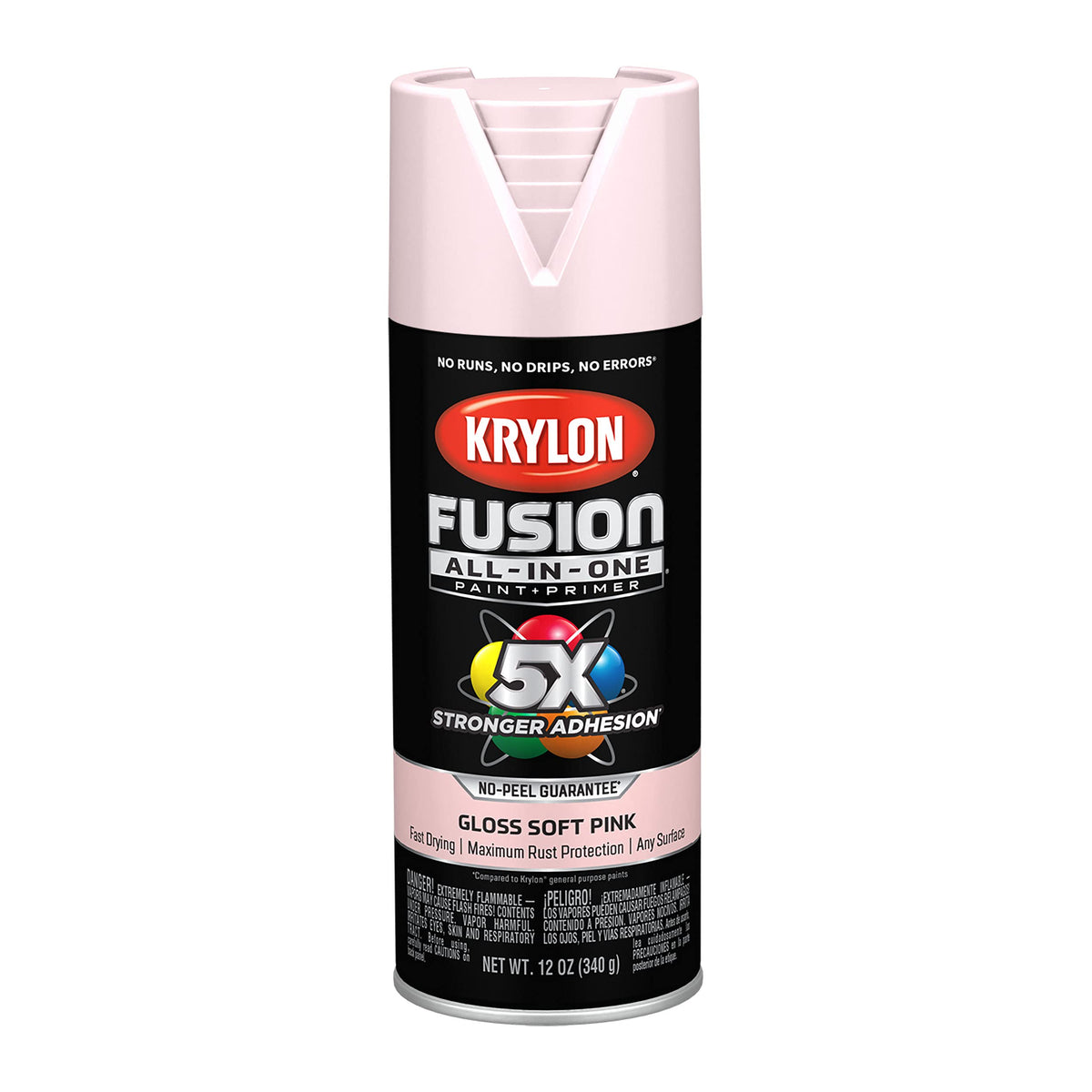 Krylon Fusion All-In-One, Metallic, Black Stainless Steel, 12 oz