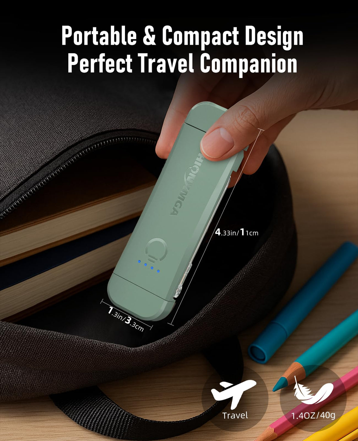 HIONXMGA Book Light,Rechargeable Reading Light for Books in Bed at Night