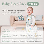 Yoofoss Baby Sleeping Bag 2.5 Tog 12-18 Months Grey