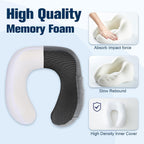 Cirorld Travel Pillow for Airplane, Neck Pillow for Travel, Memory Foam Travel Neck Pillow for Adults, Adjustable & Compact Flight Pillow, Ergonomic Neck Cushion, With Ear Plugs, Eye Mask, Carry Bag