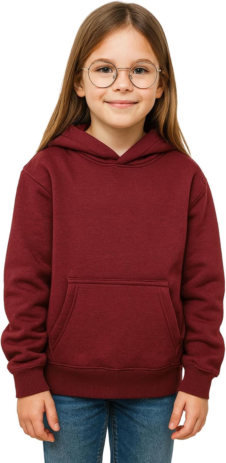 A2Z 4 Kids Girls Boys Plain Sweatshirt Tie Dye Pullover Shirt Fleece Hooded Jumper PE School Warm Coats Long Sleeve Top New Casual Fashion for Childrens Unisex Age 2-13 Years