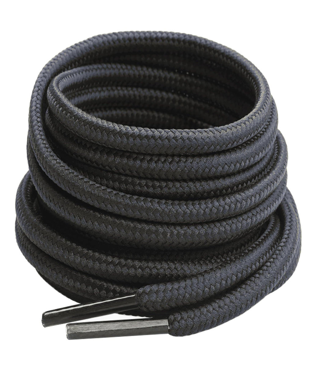 Round Boots Shoelace, 4mm Diameter Outdoor Work & Hiking Boots Replacements Shoe Laces for Athletic Trainer Shoe
