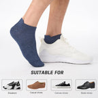 Niorasen Bamboo Trainer Socks for Men & Women, 6 Pairs, Low Cut