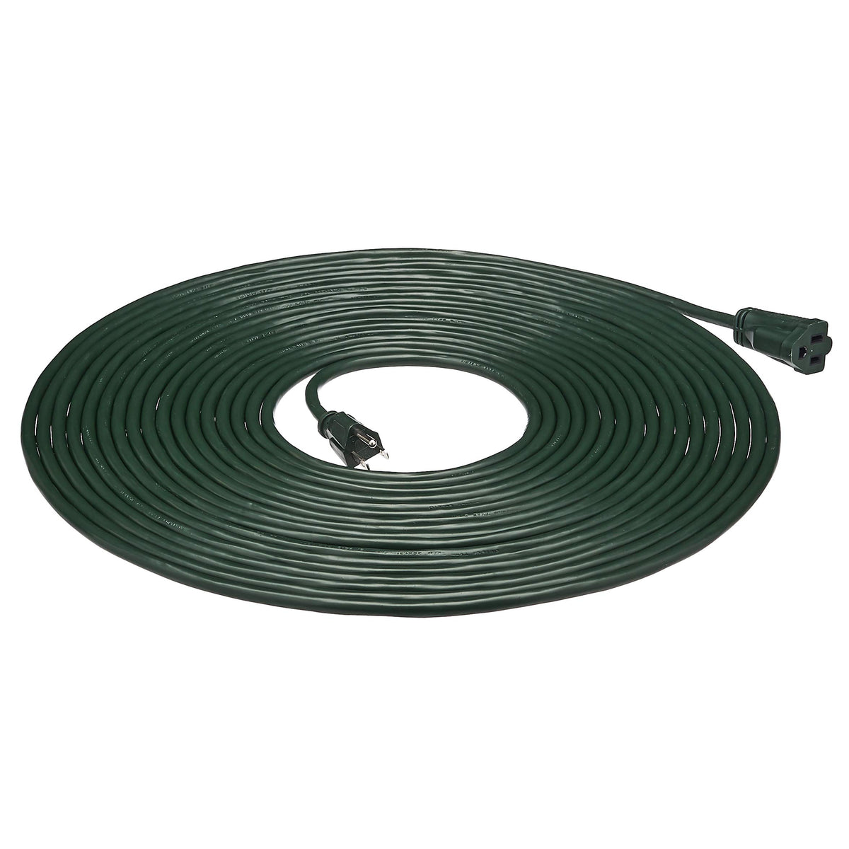 Amazon Basics Indoor/Outdoor Extension Cord, 25-foot, 3-Prong Grounded Plug with 3 Outlets, Weather Resistant Vinyl, 13 Amps, 1625 Watts, 125 VAC, Green