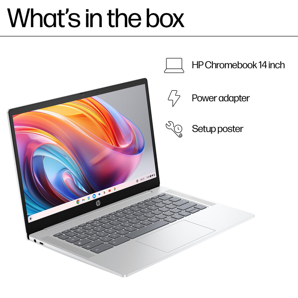 HP Chromebook 14" | Intel N100 Processor | 4GB RAM | 128GB UFS