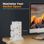 TESSAN Tower Extension Lead 5M with USB C Slots
