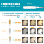 VAVOFO Rechargeable Reading Light, Clip on Book Light for Reading in Bed