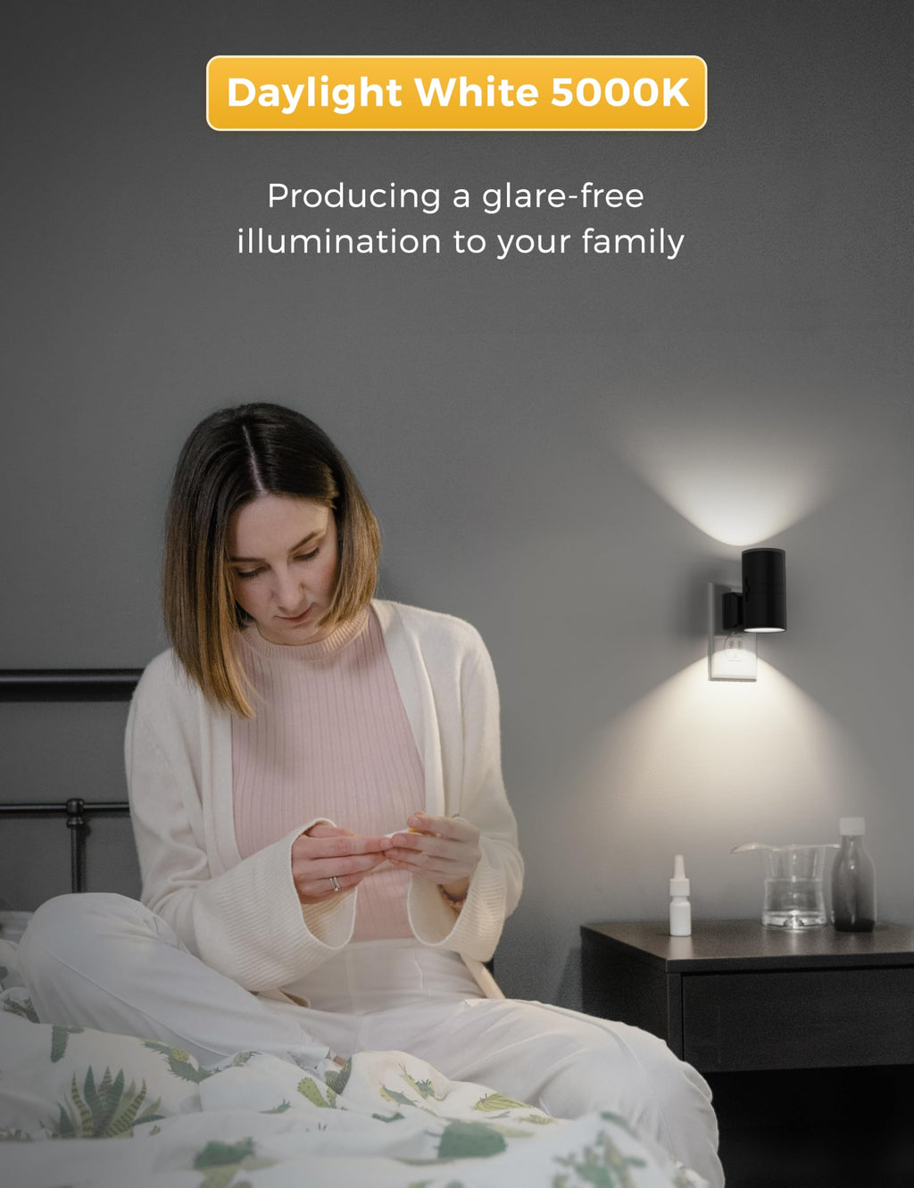 L LOHAS LED Night Light Plug in, Night Lights Plug into Wall, Soft White