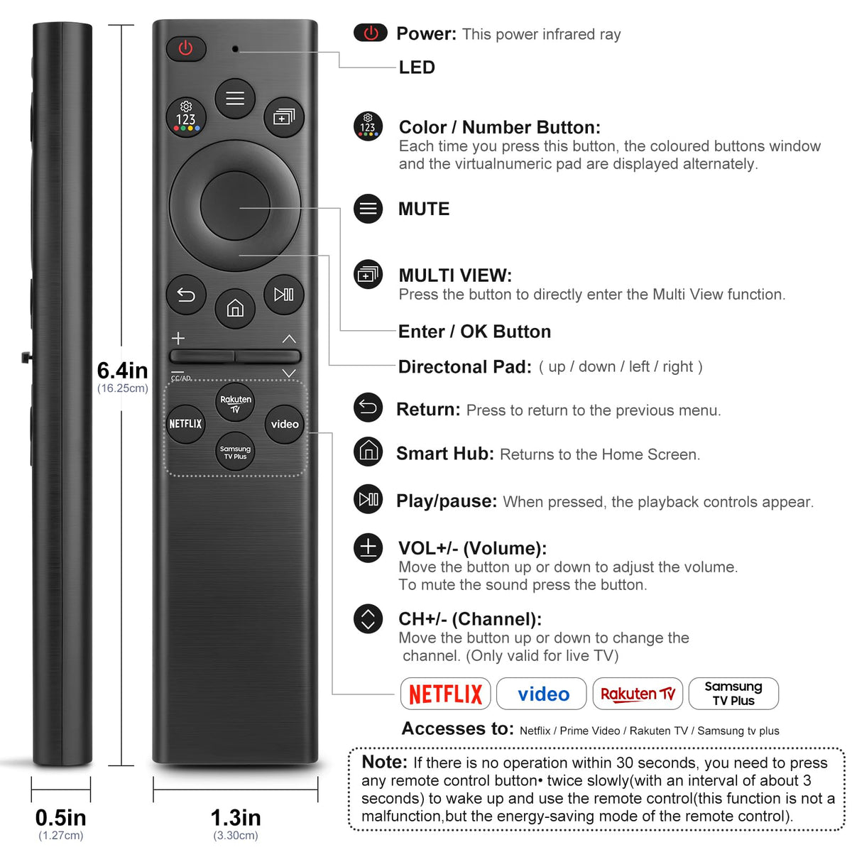 for Hisense TV Remote Control, Universal for Hisense Smart TV, Replacement