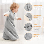 Yoofoss Baby Sleeping Bag 2.5 Tog 12-18 Months Grey