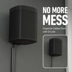 D-Line 30x15mm Cable Trunking 4m Multipack, Half Round Profile, Self-Adhesive Wire Cover, Paintable Cable Management - 10x 30mm (W) x 15mm (H) x 40cm Lengths and Accessories - Aluminium-Effect