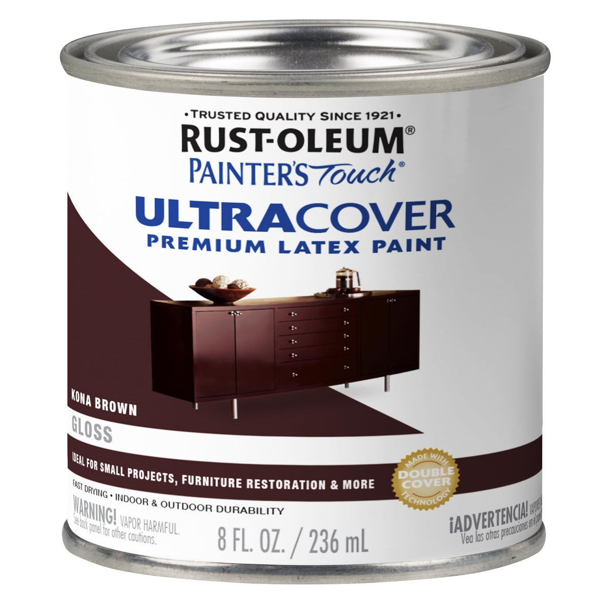 Rust-Oleum Painter's Touch Latex Brush-On Paint, Flat Black