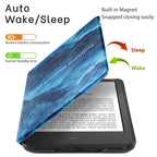 CoBak Case for 6" Kindle 11th Generation 2024 and 2022, Premium PU Leather Smart Cover with Auto Sleep/Wake for Kindle, Black