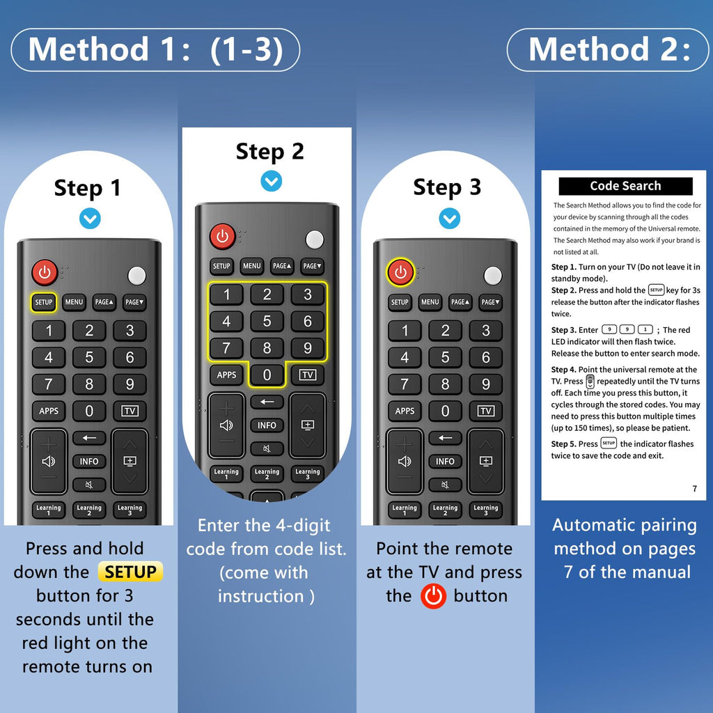 Universal TV Remote for Hisense-Smart-TV-Remote-Control-Replacement