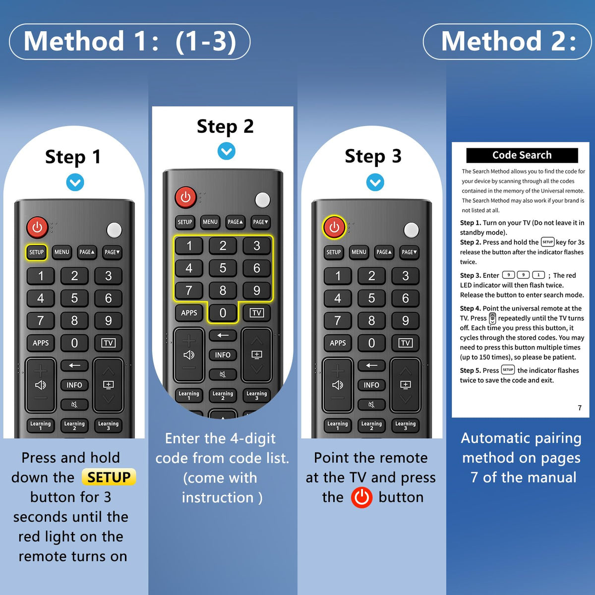 Universal TV Remote for Hisense-Smart-TV-Remote-Control-Replacement