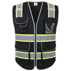 JKSafety Safety Vest for Men Women Reflective Hi Vis JK150 Green 3XL