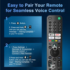 Replacement TCL TV Remote Control RC802N for TCL Android & LCD LED 4K Smart TVs: 32DS520, 40S6000FS, 49S6000FS, 49DP600, F43S5916, 50DP600, H32S5916, U49P6016, U55P6006 – No Setup Required