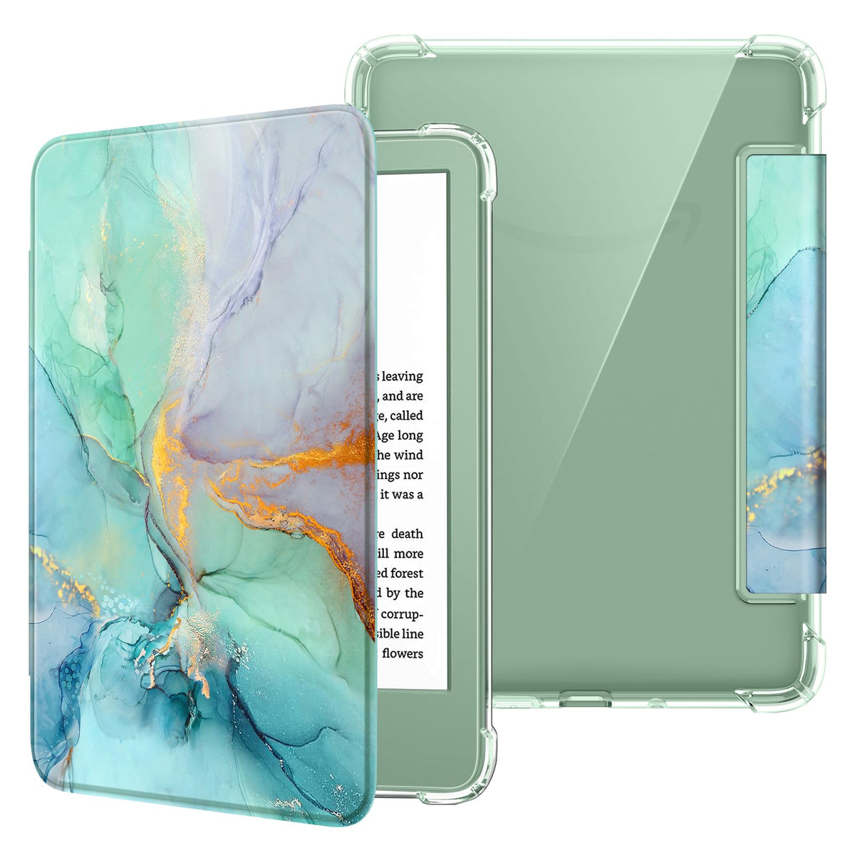 FINTIE Slim Case for 6" Kindle 11th Gen 2024/2022, Agave Green
