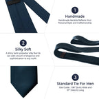 Trimming Shop 5cm Slim Skinny Solid Colour Necktie for Mens