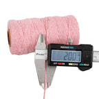 jijAcraft 50M White Cotton String: 2MM Cooking String for DIY Crafts
