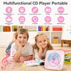 CD Player Portable: Kegaudio CD Players for Home with Speakers Bluetooth