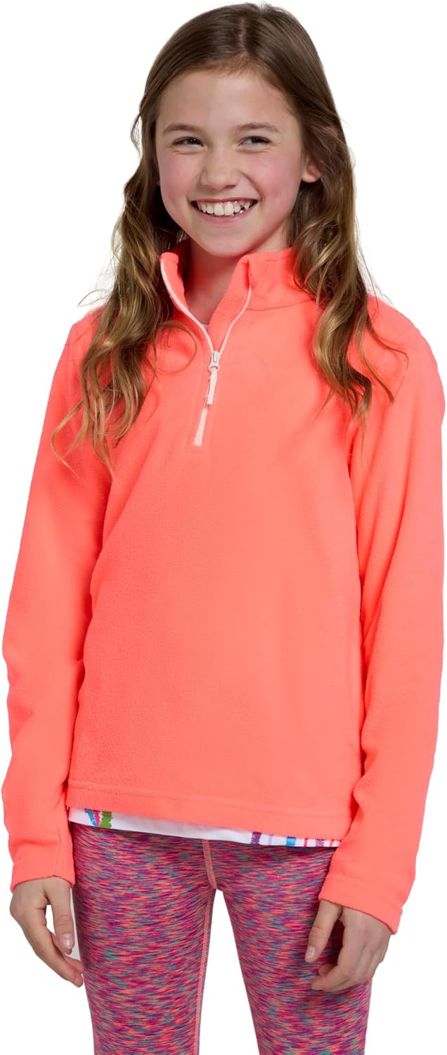 Mountain Warehouse Camber Kids Coral Fleece Top - Lightweight, Quick Drying, Breathable Sweatshirt for Outdoor Activities - Unisex, Suitable for Winter Layering