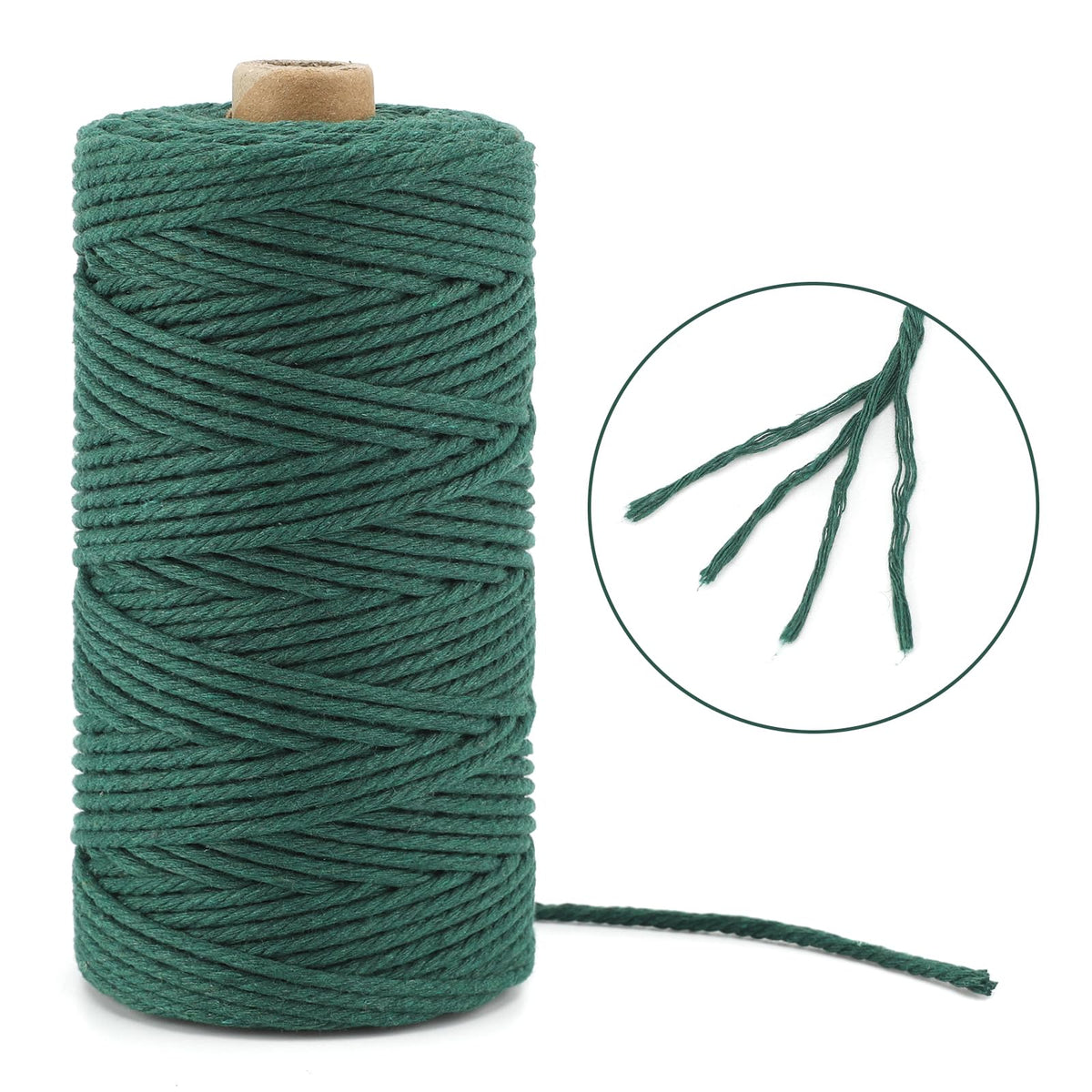 jijAcraft 50M White Cotton String: 2MM Cooking String for DIY Crafts
