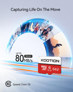 KOOTION 5-Pack 128GB Micro SD Card Class 10 Micro-SDXC Memory Card UHS-I, High Speed Flash TF Card for Security Camera/Smartphone/Drone/Dash Cam/Tablet/PC, C10, U1, 128GB 5Pack