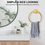 SetSail Towel Holder for Bathroom Wall Matte Black Towel Ring