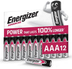 Energizer Advanced - AAA Batteries (12 Pack) Up To 100% Longer Lasting