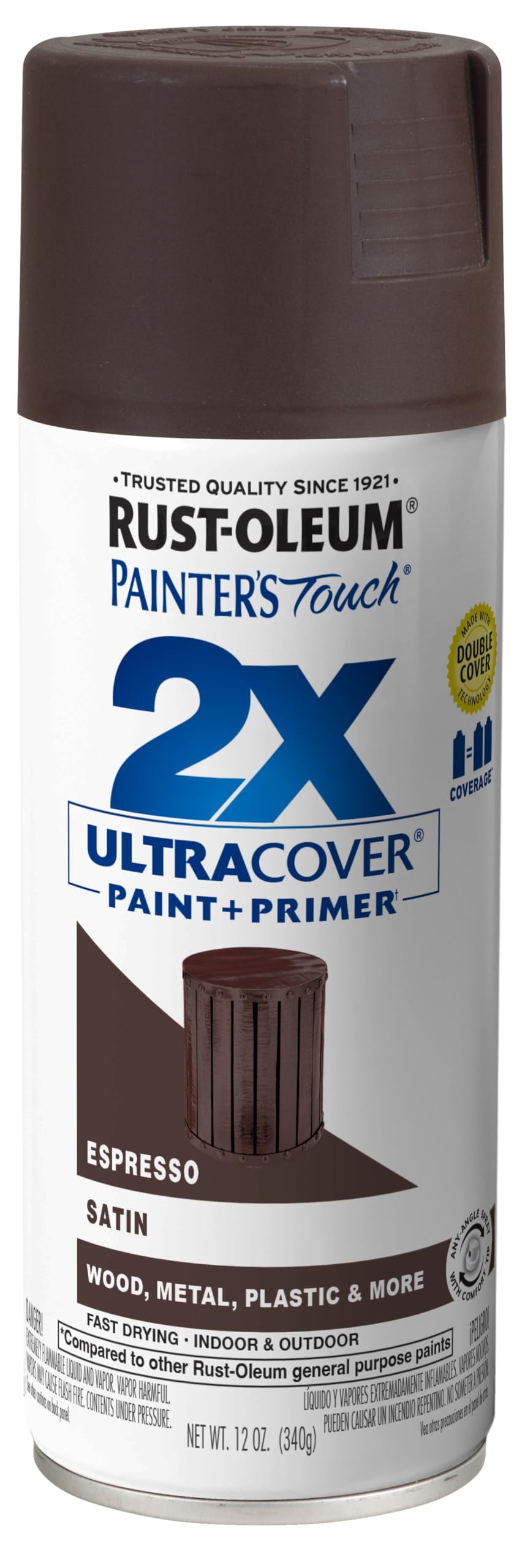 Rust-Oleum 334023-6PK Painter's Touch 2X Ultra Cover Spray Paint, 12 oz, Gloss Almond, 6 Pack