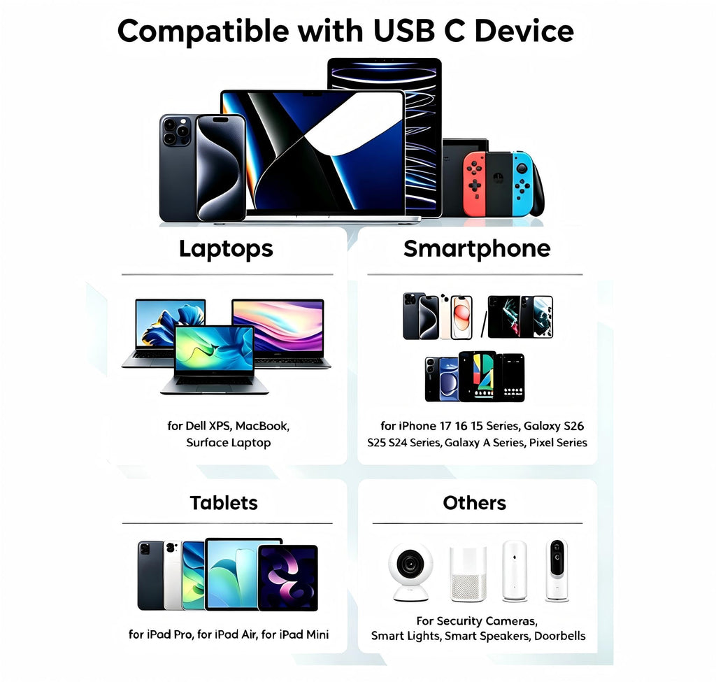 Extra Long USB C Cable 6m, USB to Type C Charger Cable Fast Charging Lead