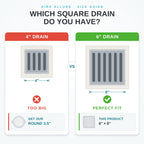 25 Pack Disposable Shower Drain Hair Catcher Mesh Stickers - Peel & Stick Drain Strainers to Prevent Clogs, Strong Waterproof Adhesive, Mess-Free Disposable Drain Covers for Shower & Bathtub
