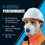JSP M632 FFP3 Valved Dust Face Mask for Construction, DIY & Trade 10 Pack