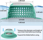 Aluvor Shower Drain Hair Catcher Bathtub Drain Cover Sink Drain Protector
