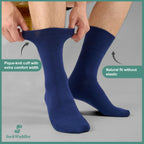 SockWaddles Diabetic Socks for Men & Women, 6 Pairs, Soft Loose Top