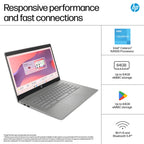 HP Chromebook 14" | Intel N100 Processor | 4GB RAM | 128GB UFS