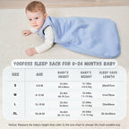Yoofoss Baby Sleeping Bag 2.5 Tog 12-18 Months Grey