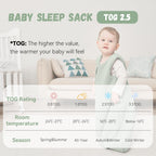 Yoofoss Baby Sleeping Bag 2.5 Tog 12-18 Months Grey