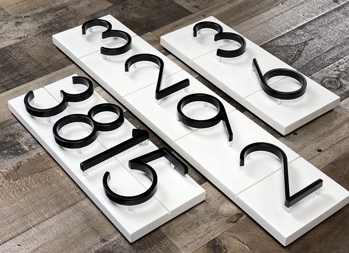 5" Stainless Steel Floating House Number, Metal Modern House Numbers (0)