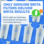Brita Standard Pitcher and Dispenser Replacement Water Filters, White, 4