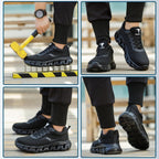 Steel Toe Cap Trainers Safety Trainers Mens Womens Lightweight Safety Shoes Non Slip Breathable Comfortable Work Boots