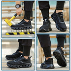 Steel Toe Cap Trainers Safety Trainers Mens Womens Lightweight Safety Shoes Non Slip Breathable Comfortable Work Boots