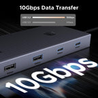 UGREEN USB C Hub, 9 in 1 Ethernet Adapter 4K@60Hz HDMI Docking Station