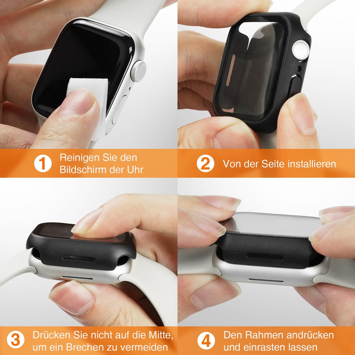 LK 6 Pack Screen Protector for Apple Watch Series 9 8 7 41mm/Series SE 6 5 4 40mm, Screen Protector Compatible for Apple Watch 40/41mm, High Definition, Bubble Free, Clear Flexible TPU Film