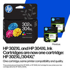 HP 302XL/304XL Black Original Ink Cartridge, High Yield