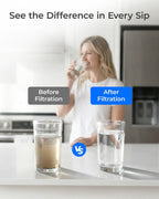 Waterdrop ADQ747935 Refrigerator Water Filter and Air Filter, 3 Combo