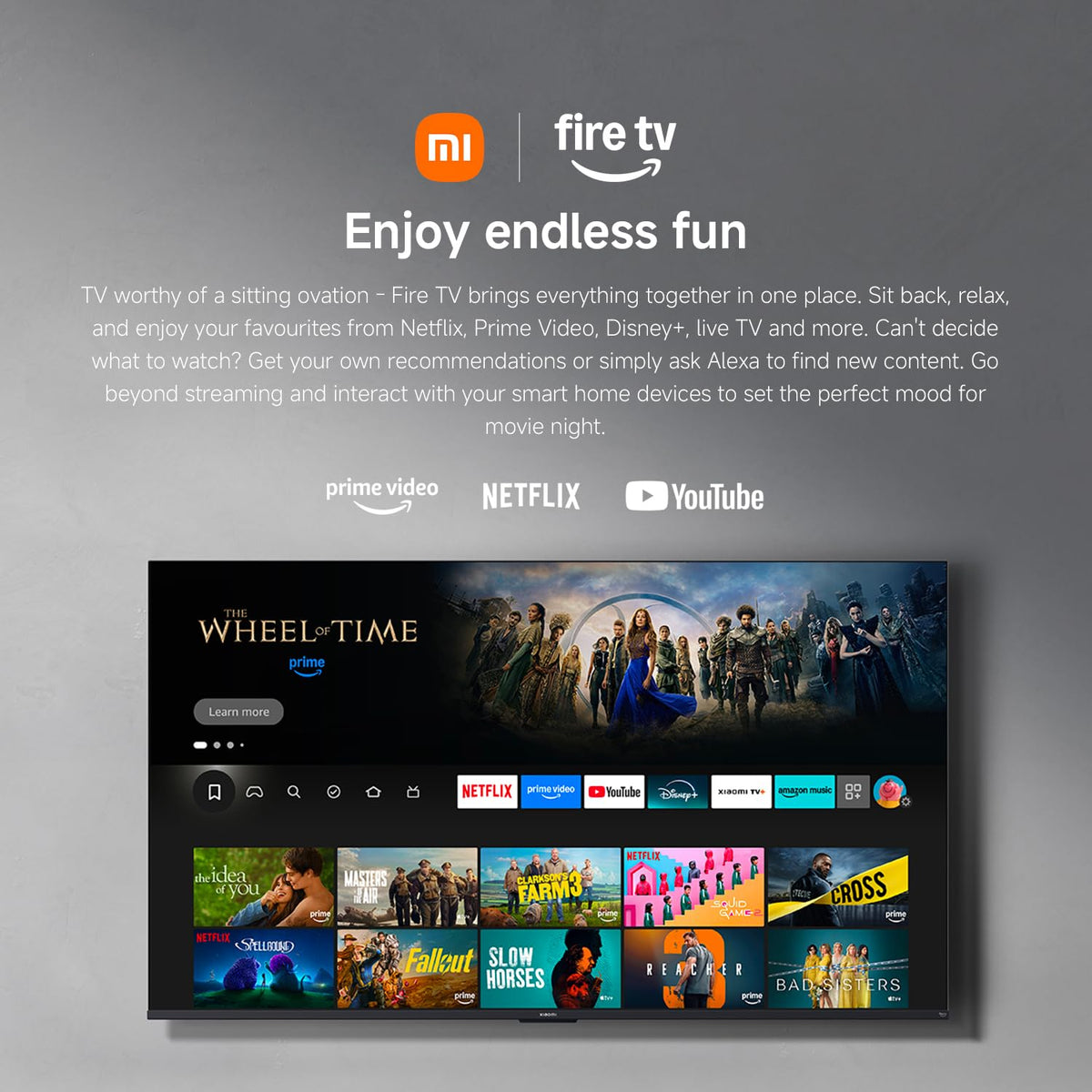 XIAOMI TV F 43 2026, 43 Inch (109 cm), 4K UHD, Smart TV, Fire TV, HDR10