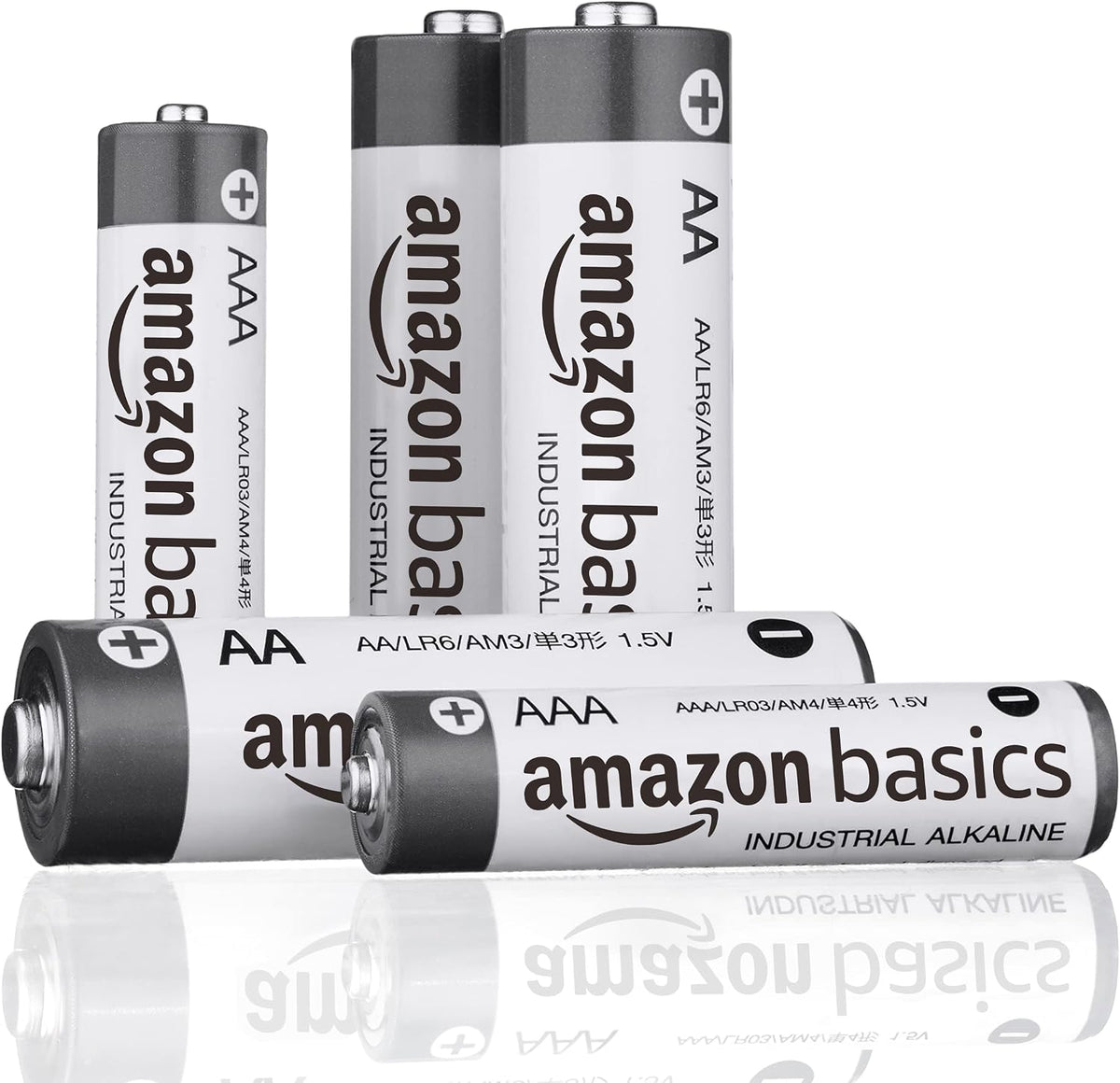 Amazon Basics 200-Pack AAA Alkaline Industrial Batteries, 1.5 Volt, 5-Year Shelf Life