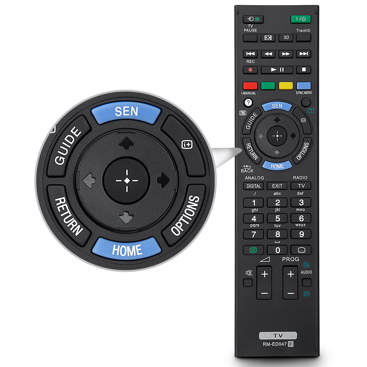 for JVC-TV-Remote-Control, Universal Replacement RM-C3338 for JVC Smart TV